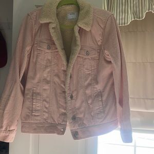 Super cute and comfortable, fur lined, cord jacket